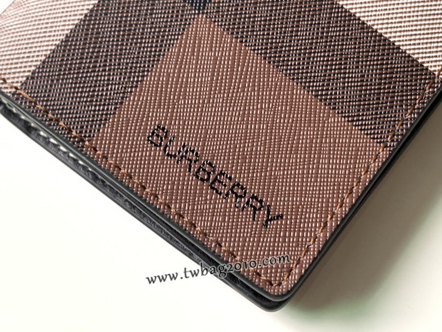 Burberry專門店新款男士西裝夾 巴寶莉Vintage格紋環保帆布長款錢夾 yxb1319
